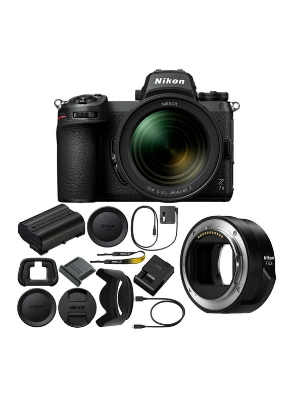 Nikon Z7II Mirrorless Digital Camera with 24-70mm Lens and FTZ II Mount Adapter