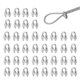 thumbnail image 1 of 40 Abrazaderas para Cables de Acero, de 4 mm, con Pernos en U de Acero Inoxidable 304, para Cables de Acero, Alambres de Acero y Tendederos., 1 of 5
