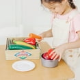 thumbnail image 3 of Melissa & Doug Playtime Produce Vegetables Play Food Set With Crate (7 pcs), 3 of 11