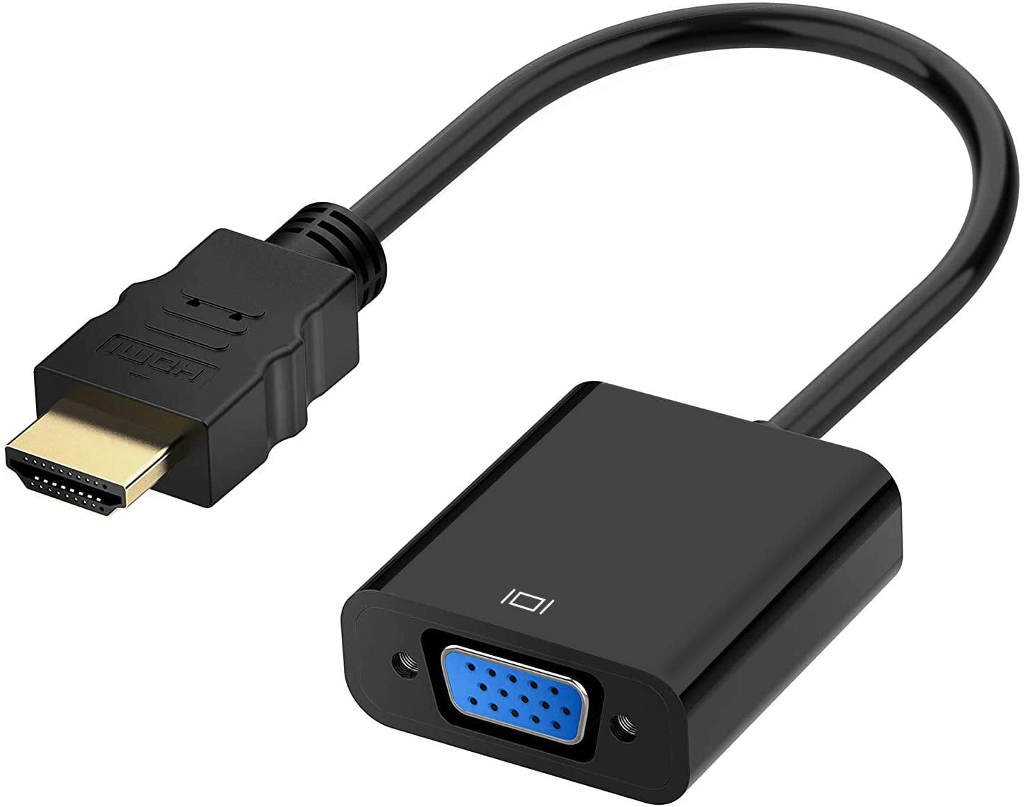 HDMI Male 1080P to VGA Female Video Cable Cord Converter Adapter For HDTV PC ^gu