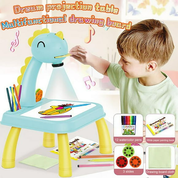 SIfdSeng Boy Toddler Toys Child Smart Projector Desk with Light and Music Learning Painting Machine Toy 5Ml Surprise Toys for Toddler Girls One Year Old Girl Toys Developmental