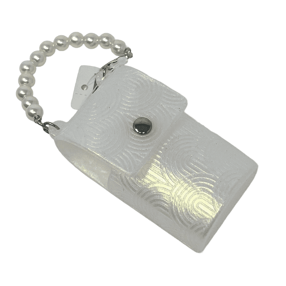 Bath & Body Works Pocketbac Holder Snap Case Pouch Bag Pearl