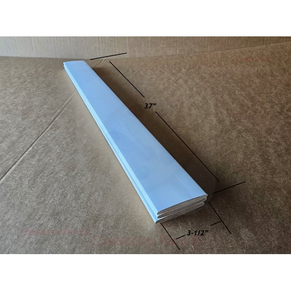 Shutter Louver Replacement Kit 3 Pack 3-1/2" x 7/16" x 37” painted to SW7006 extra white Hardwood