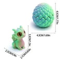 thumbnail image 3 of 3D Printed Dragon Egg Set, Colorful Children's Toy Ornaments, Decompression Model Action Figures, Gift for Kids, Collectible Display Art, Stress Relief Fidget Toys,Purple Pink, 3 of 4