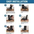 thumbnail image 4 of Anti-Dirty Rotating Stretch Office Computer Desk Chair Cover Waterproof Elastic Chair Covers Removable Slipcovers L, 4 of 5