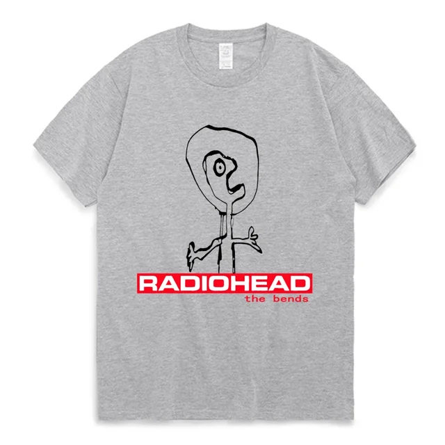 Camisetas gráficas The Bends, estilo punk hip hop vintage de los años 90, de manga corta, estilo urbano de gran tamaño para hombre