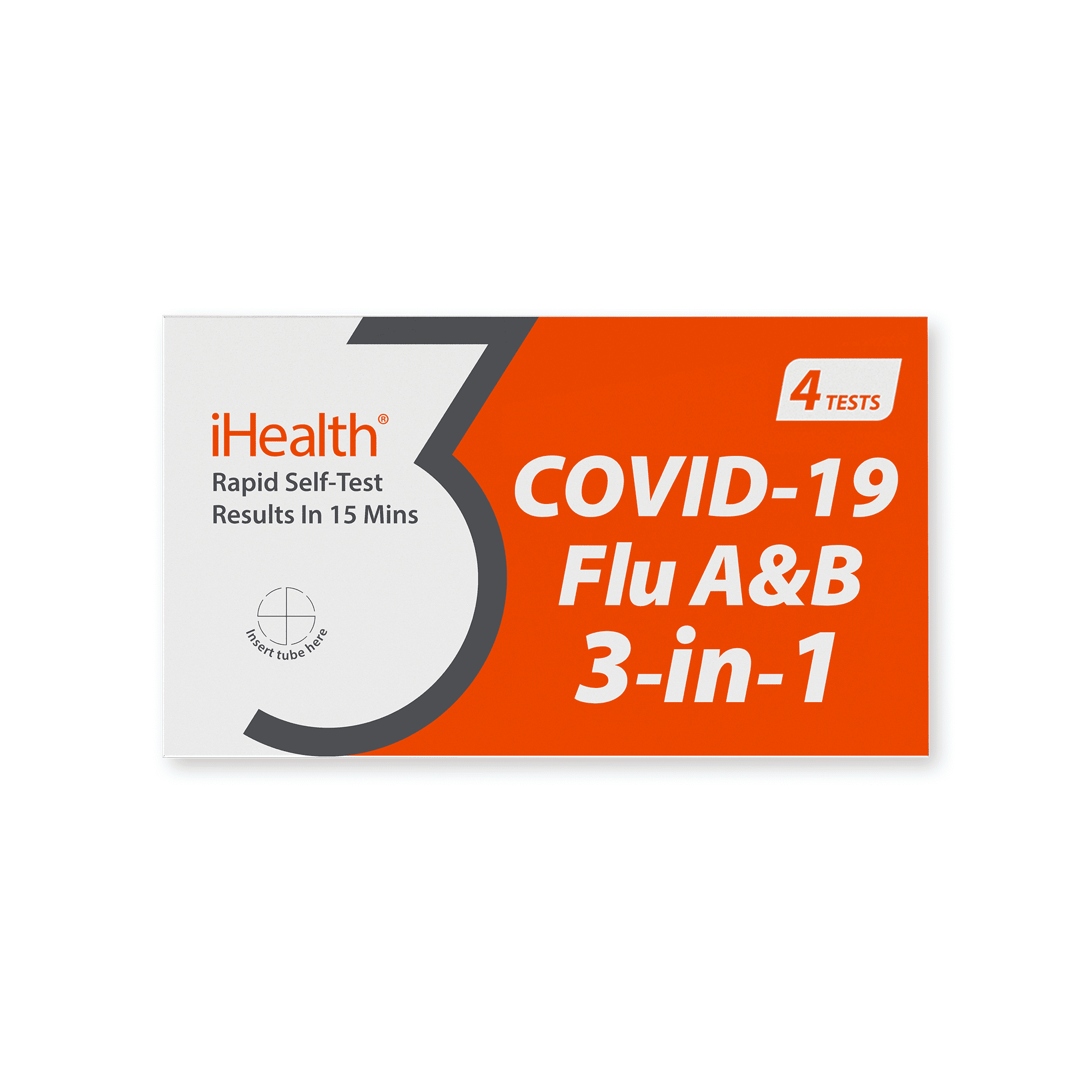 iHealth COVID-19/Flu A&B Rapid Test, 4 Ct