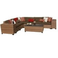 thumbnail image 1 of TKC Laguna 9 Piece Outdoor Wicker Sofa Set in Cocoa, 1 of 3