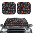 thumbnail image 6 of Lsque Paisley1 2 PCS Windshield Sun Shade | CarFoldable Window Covers | Car Accessories Reflect UV for Universal Cars SUV Truck | Large, 6 of 7
