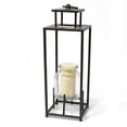 thumbnail image 1 of Stratton Home Decor S19333 Tall Metal Lantern, Gunmetal, 1 of 1