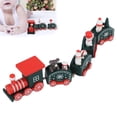 thumbnail image 4 of Mini Trains Toy, Durable Exquisite Wooden Trains Toy  for Holiday for Parties for Festivals Green, 4 of 7