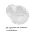 thumbnail image 7 of Walbest Hamster Bathroom Small Animal Sand Bath Container Removable Iron Wire Acrylic Cage Accessories Suitable for Gerbil Syrian Hamster Mouse (Blue), 7 of 7