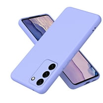 Feishell Compatible with Samsung Galaxy S23 Liquid Silicone Case with Microfiber Cloth Lining Cushion Shockproof Lightweight Ultra Thin Soft Flexible Rubber Anti-Scratch Phone Case,Purple
