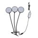 thumbnail image 1 of Lámpara LED de 45 W para cultivo de plantas con 3 cabezales y fuente de alimentación USB con clip para suculentas en interiores., 1 of 14