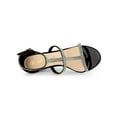 thumbnail image 4 of BLISSFUL STEP Women's Rhinestone Ankle Strap Stiletto High Heels Sandals, 4 of 7