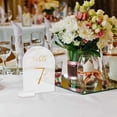 thumbnail image 4 of Fall Decor Outdoor Wedding Table Numbers 030 4x6 Inch Acrylic Place Card Holders Small Table Card Holders Photo Holders For Centerpieces Wedding Reception Birthday 30pc, 4 of 7