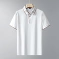 thumbnail image 4 of Mens Seamless Ice Silk Golf Shirt Moisture Wicking Polo Shirts Short Sleeve Quick Dry Performance Sport Collared Shirt for Men Big and Tall Size M-4XL White, 4 of 6