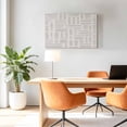 thumbnail image 6 of Modern Minimalist Canvas Wall Art, Neutral Grey Beige Abstract Block Wall Art Prints Artwork Framed Canvas Ready to Hang Art Pictures for Bathroom, Dressing Table, Entryway 12" x 8", 6 of 9