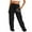 Black, variant on QUINDOS Taper Women Pants Casual High Waisted Long Sweatpants Drawstring Loose Pants with Pockets