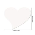 thumbnail image 3 of Heart-Shaped Cork Board, Pin Board for Walls, Approx. 20 x 24 inch Bulletin Board for Office, Home, School, Valentine's Decor, 3 of 6