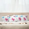 thumbnail image 3 of Ambesonne Animal Throw Pillow Cover 4 Pack, Wings Life Theme, 16", Dried Rose Pink and Blue, 3 of 6