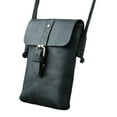 thumbnail image 5 of Stylish Mens Leather Crossbody Bag Compact Phone Holder Shoulder Strap, 5 of 9
