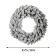 thumbnail image 2 of Neoyler Christmas Decorations Velvet Wreath with Festive Floral Design for Front Door and Holiday Gatherings Decor 17.7in White, 2 of 6