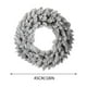 thumbnail image 3 of Anillo de flores de terciopelo navideño para decoración de puerta de entrada, 45 cm., 3 of 8