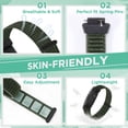thumbnail image 3 of KBYKO Nylon Bands for Inspire 3/Inspire 2/Inspire/Inspire HR/Ace 3/Ace 2 Bands, Sport Breathable Replacement Soft Adjustable Solo Loop Nylon Wristband for Women Men, 3 of 7