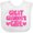 AA-White, variant on Inktastic Great Grandpa's Girl Granddaughter Gift Girls Baby Bib