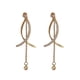 thumbnail image 2 of Pendientes de perlas con fleco Xihbxyly elegantes y largos, 2 of 6
