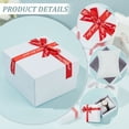 thumbnail image 5 of 12pcs 12 pcs Watch box with Pillow 3.23x3.46x2.19 Inch Wristwatch Gift Case box Bowknot Square Cardboard Watch boxes for Watch Jewelry Presents Bracelets Wrist-Cuff White, 5 of 7