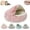 Pink15.7IN, variant on Cozy Cocoon Dog Bed | Hooded Cave Pet Bed with Fluffy Plush Cover, Washable Burrow Nest & Non-Slip Bottom for Small Medium Dogs & Cats