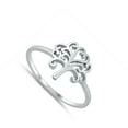 thumbnail image 4 of CHOOSE YOUR COLOR Tree of Life Ring Wholesale .925 Solid Sterling Silver Band Jewelry Female Size 5, 4 of 4
