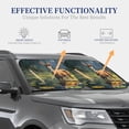 thumbnail image 4 of Fotbe Peaceful Deer Lily Pond Juego de 2 Piezas de Parasoles para Parabrisas | Bloqueador Solar para Auto | Accesorios Plegables para Protección Solar Interior-Small, 4 of 6