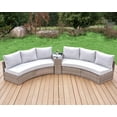 thumbnail image 6 of Papajet 6-Piece Patio Furniture Set, Half-Moon Sectional Sofa, Outdoor Cushions, Beige, 6 of 6