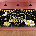 thumbnail image 5 of Gold Stars Farewell Banner Heart Design Glitter Balloons for Goodbye Party Retirement Event Indoor Celebration, 5 of 7