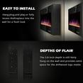 thumbnail image 5 of BOSSIN 50 inch Electric Fireplace, Recessed Wall Mounted Electric Fireplace inserts,Ultra Thin Adjustable Flame Colors & Speed Fireplace with Touch Screen and Remote Control, 5 of 8