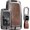 Brown-short Keychain, variant on Key Fob Cover Compatible with Land Rover LR4 Range Rover Sport Evoque Velar Defender 90 Jaguar E-Pace F-Pace XE XJ XJL Keychain Case Holder Protector,Gray-short Keychain