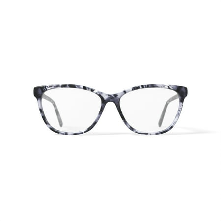 M America Women's Halsey Square Prescription Eyeglasses with Case, Gray