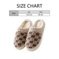 thumbnail image 2 of Women's Memory Foam House Slippers Sweater Knit Embroidered Pattern and Ribbed Hand-Knit Collar House Shoes, 2 of 5