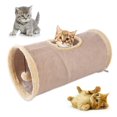 thumbnail image 1 of Collapsible Cat Tunnel Dog Crinkle Liner Plush Movement Channel Training Toy with Dangling Plush Ball for Pet Rabbit, 1 of 9