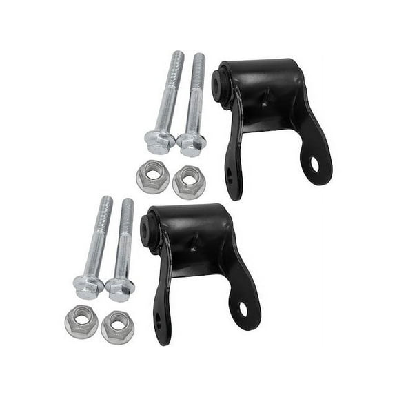 Rear Rearward Leaf Spring Shackle Set - 2 Piece - Compatible with 1998 - 2003 Dodge Durango 1999 2000 2001 2002