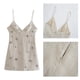 thumbnail image 1 of Vestido corto Mini vestido Correas de espagueti Una línea Clubwear femenino Vestido de tirantes con cuello en V Vestido de mujer para Vacaciones Beige Yinane  Vestido de mujer, 1 of 8