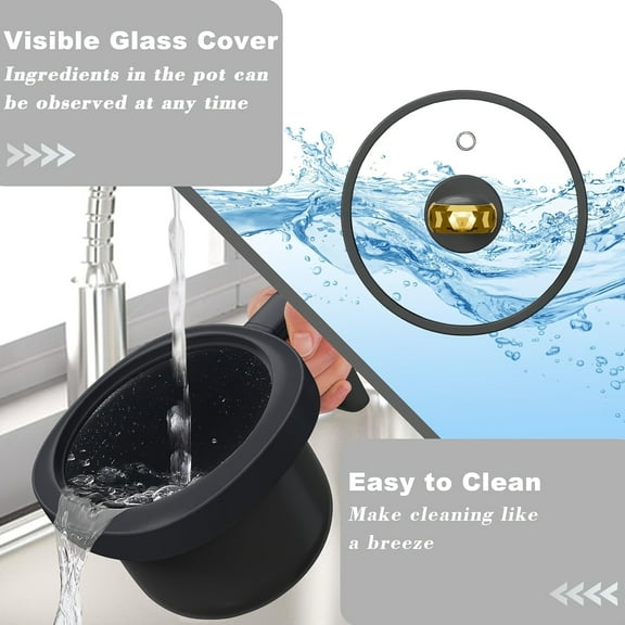 FANRUINA Rice Cooker Small, 2-Cups Uncooked, 1.2L Mini Rice Cooker With Non-stick Coating, BPA Free, Portable Rice Maker With One Touch & Keep Warm Function, Grey