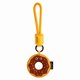 thumbnail image 1 of Llavero de piel sintética con forma de rosquilla bonita con cara de sonrisa para mujeres y hombres, 1 of 2
