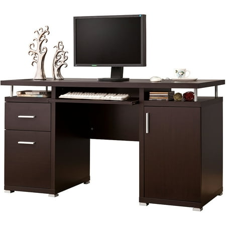 Coaster Company 55 Home Office Desk With Floating Top Cappuccino Coaster Company 55 Home Office Desk With Floating Top Cappuccino