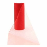 Offray 6" Sparkling Tulle Red Ribbon, 1 Each