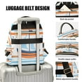 thumbnail image 3 of FORMRS Mini Backpack Purse for Women Travel Daypack Casual Shoulder Bag, Blue Nautical Pattern, 3 of 7