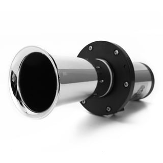 12V 110DB Vintage Car Horn – AHH-OOO-GAH Old School Siren For Trucks, RV, Antique Vehicles (Black)